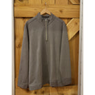 Tommy Bahama Orange Park Half Zip - Fog Grey - 1 - Tops - Zip Sweaters