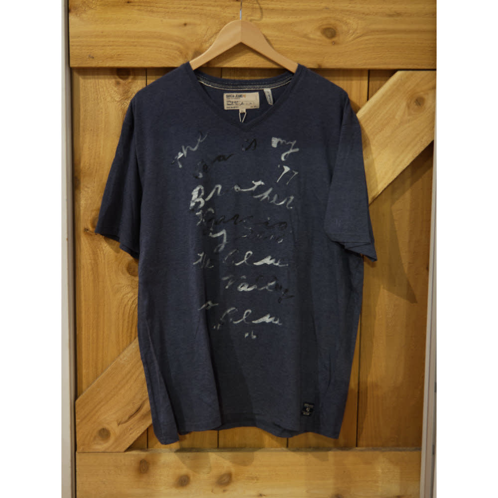 Garcia M61002 Print Tee Marine