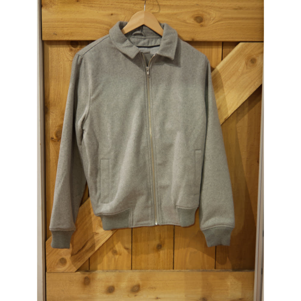 Revolution (RVLT) Poly Rayon Bomber Jacket Grey