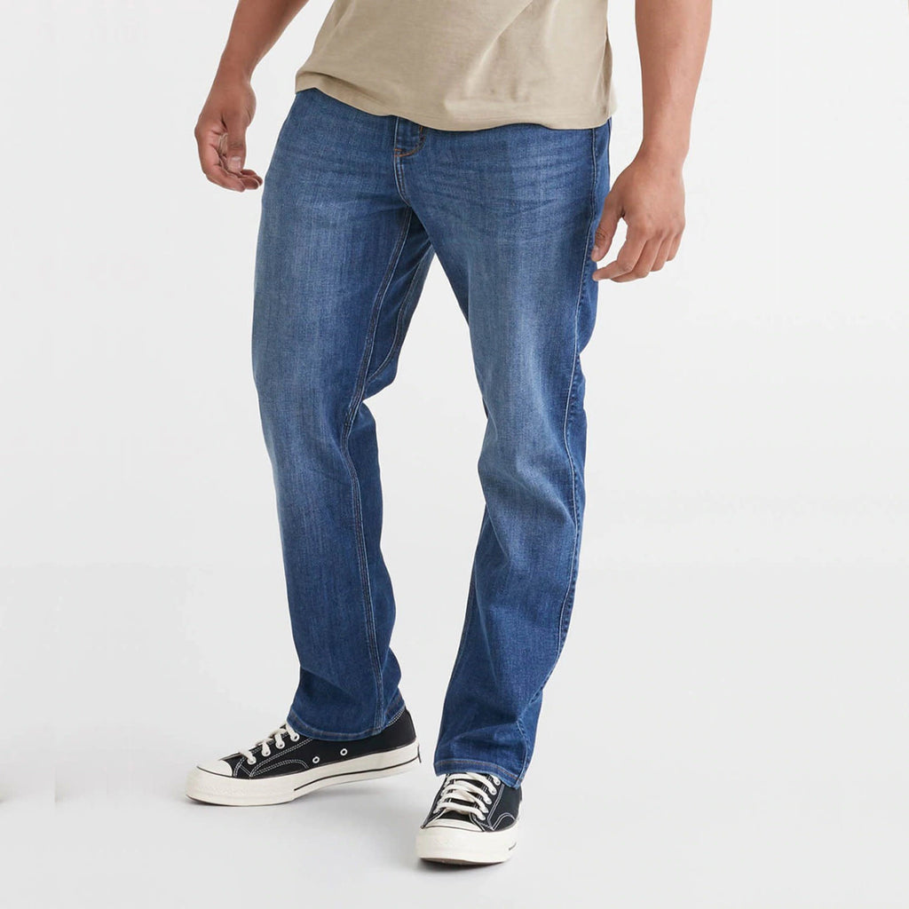 Du/er Performance Denim Athletic Straight Jeans Galactic