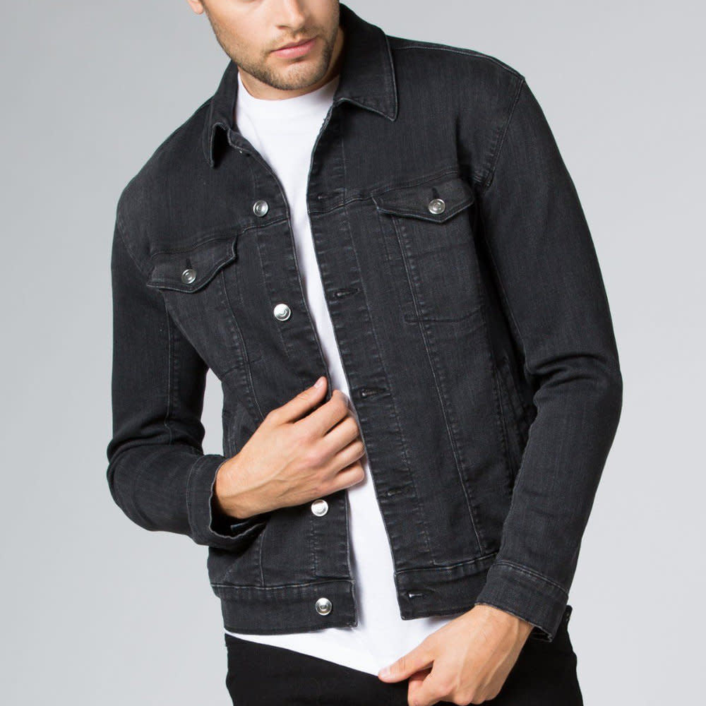 Du/er Stay Dry Performance Denim Jacket Washed Black