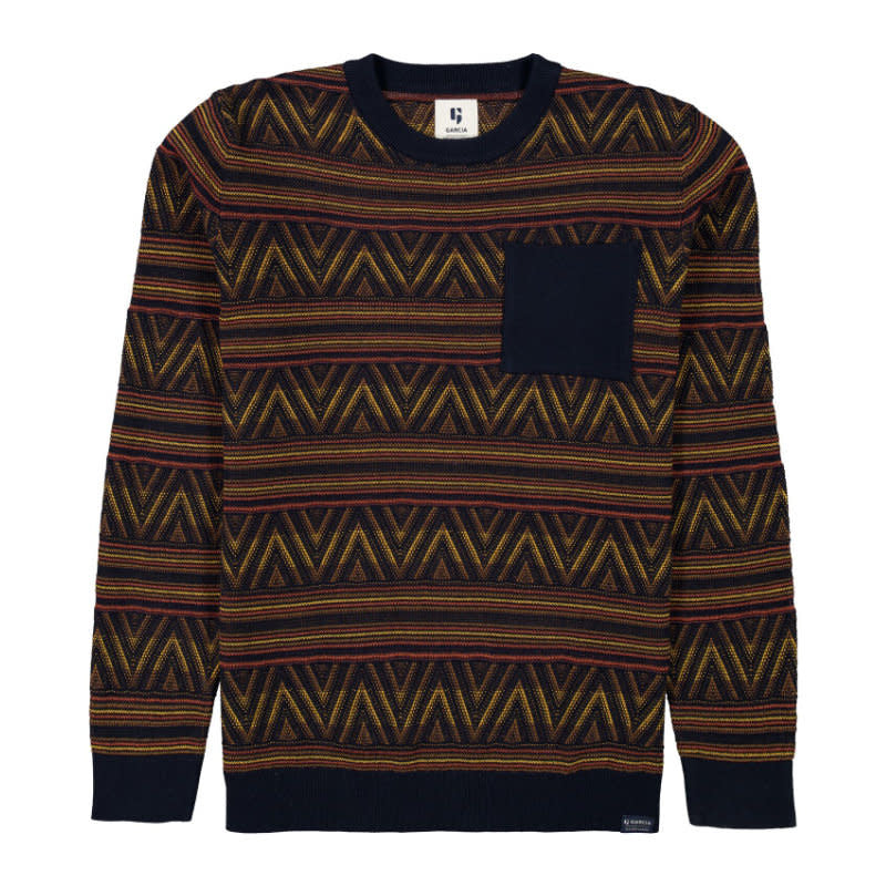 Garcia All Over Print Knit Burnt Caramel