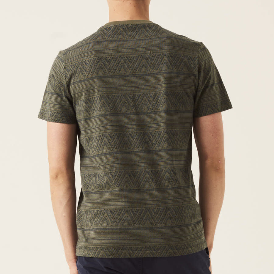 Garcia Allover Print S/S T-Shirt Washed Army
