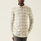 Garcia Beige Checkered L/S Shirt - Beige - 1 - Tops - Shirts (Long Sleeve)