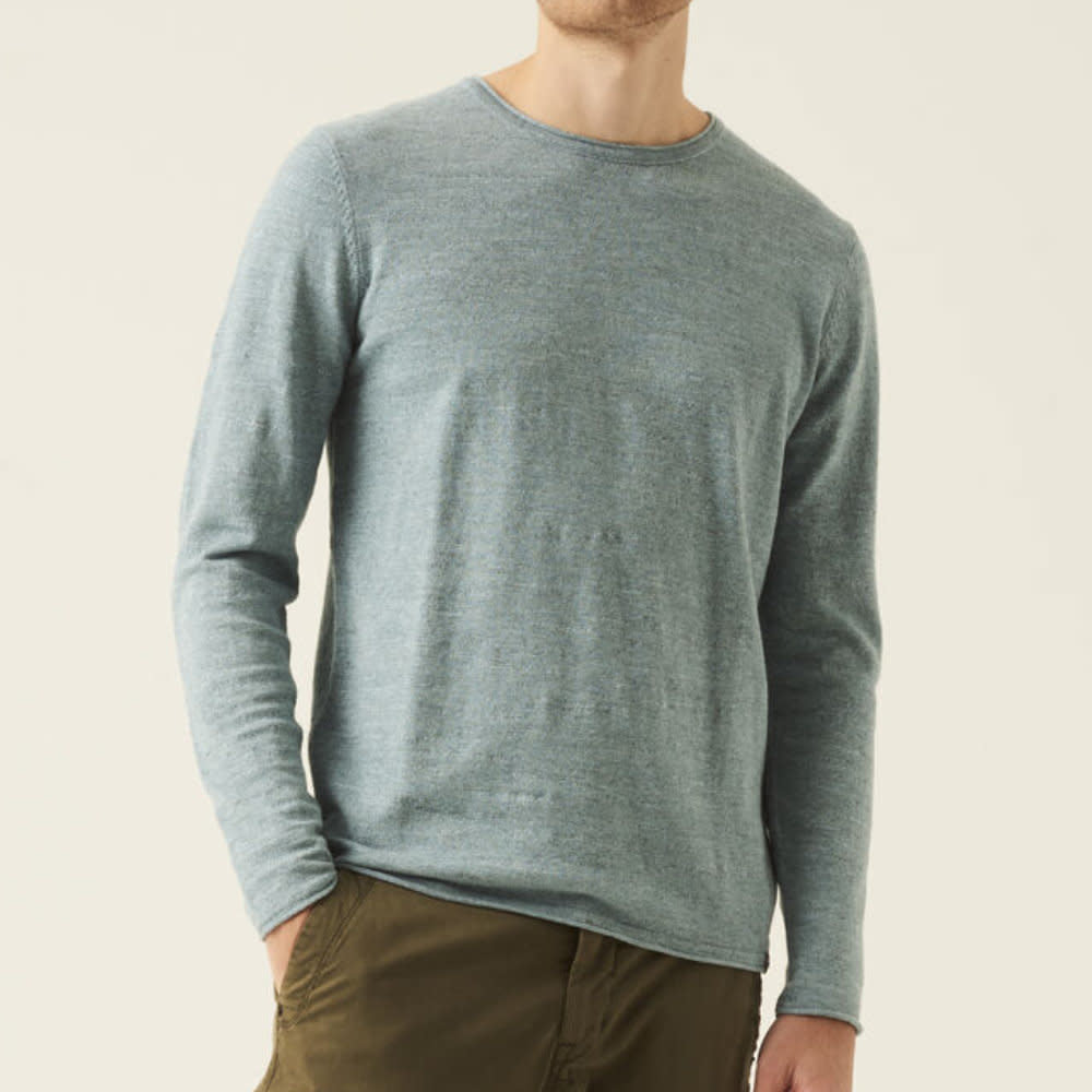 Garcia Blue Knit Long Sleeve Tee Blue