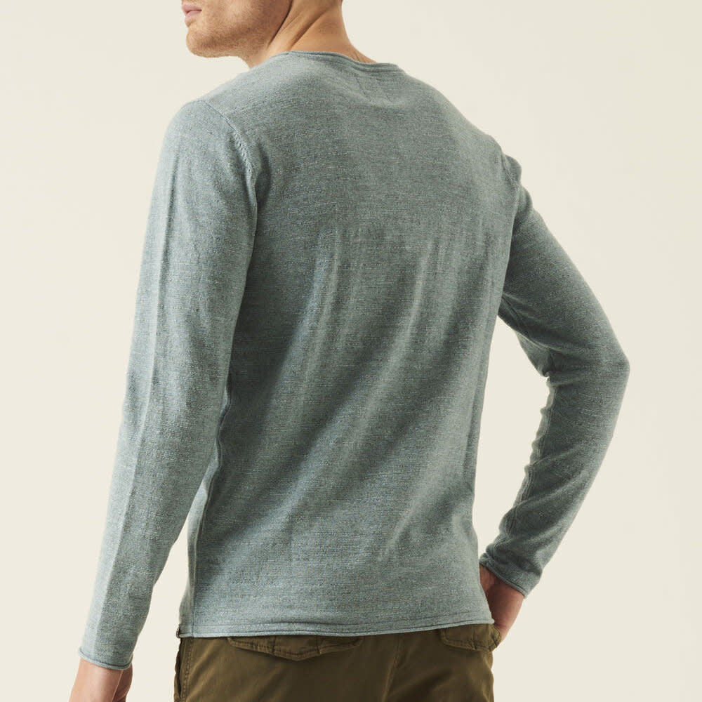 Garcia Blue Knit Long Sleeve Tee Blue