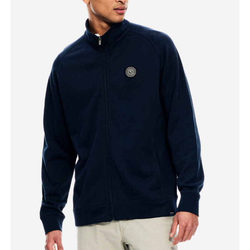 Garcia Circle Patch Zip Cardigan Dark Moon