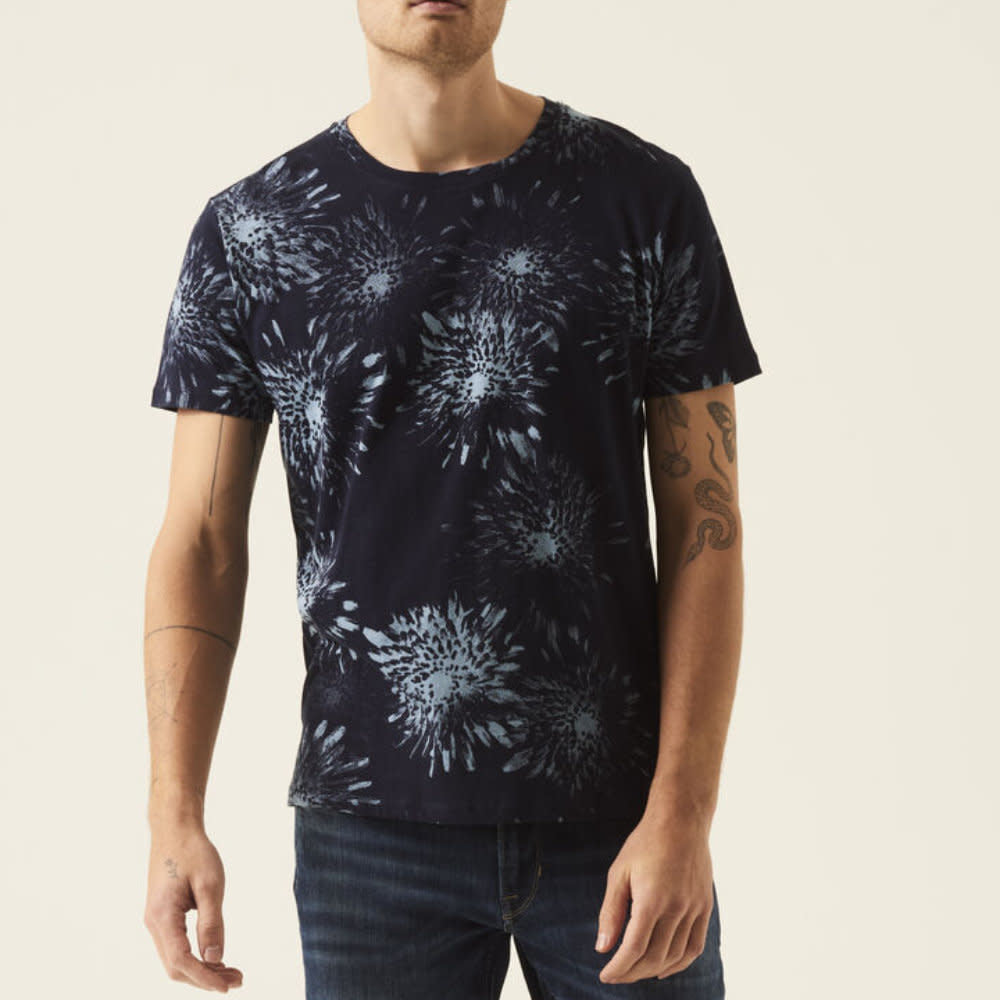 Garcia Spray Print 100% Cotton Tee Dark Moon