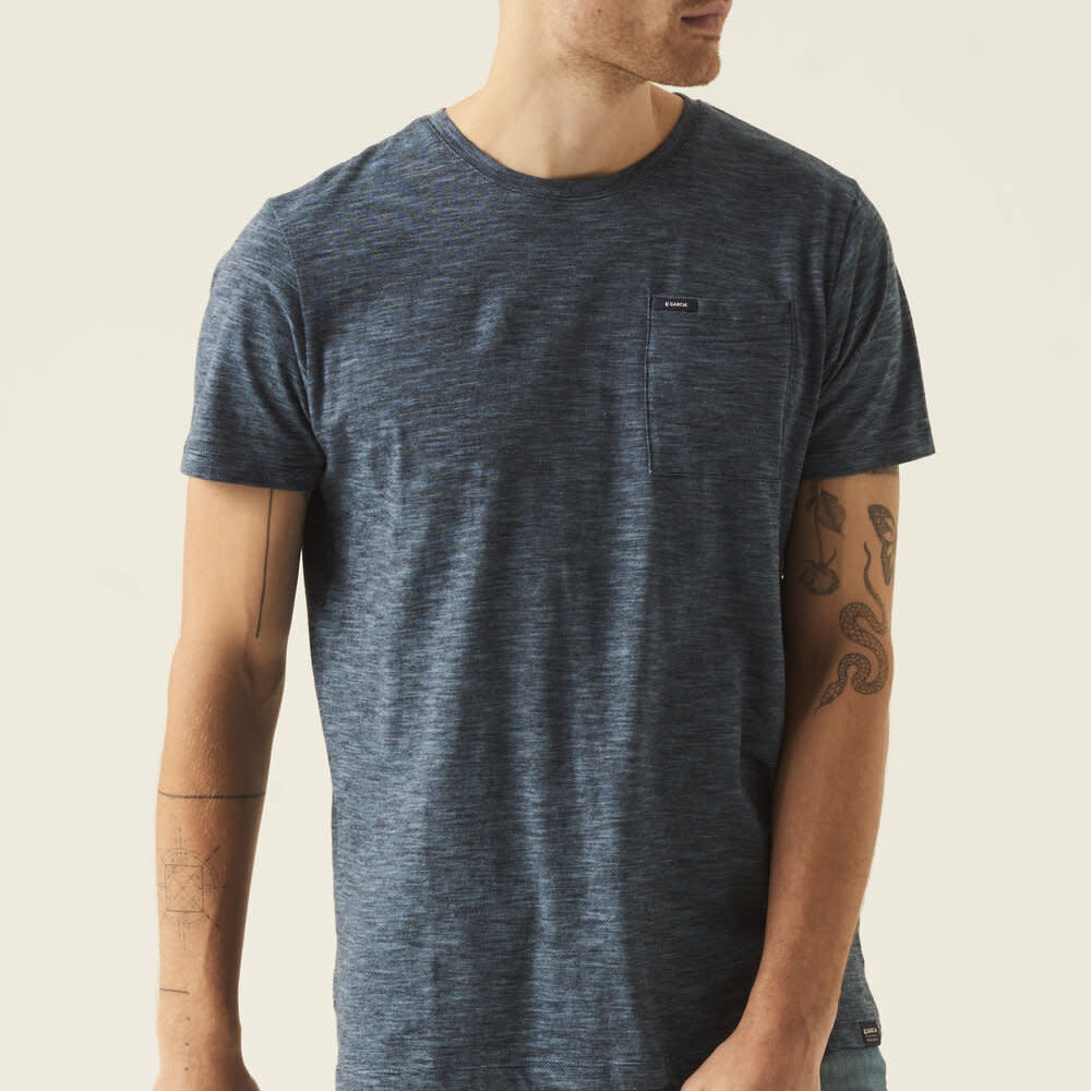 Garcia 100% Cotton Everyday Pocket Tee Blue Lake