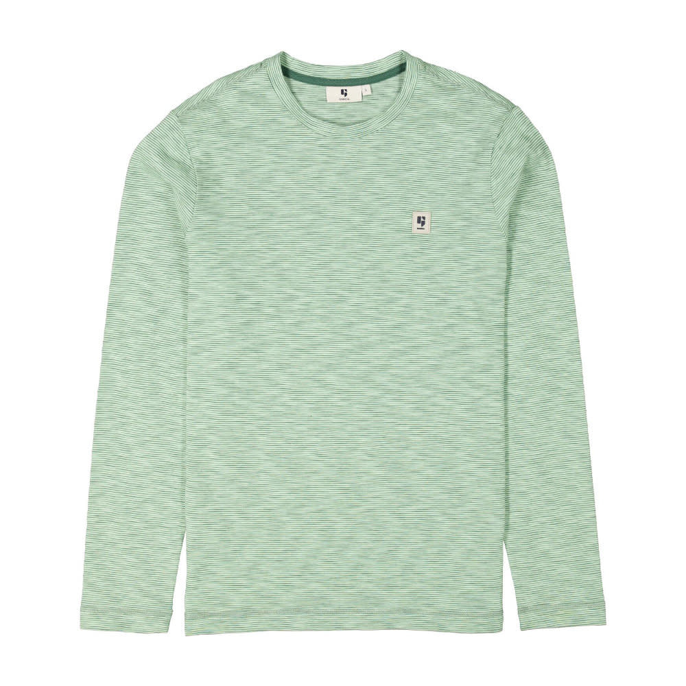 Garcia Pistachio Striped L/S T-Shirt Green