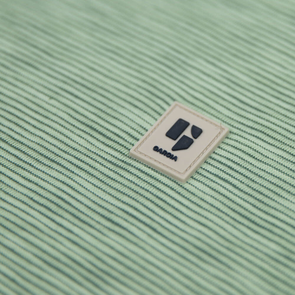 Garcia Pistachio Striped L/S T-Shirt Green