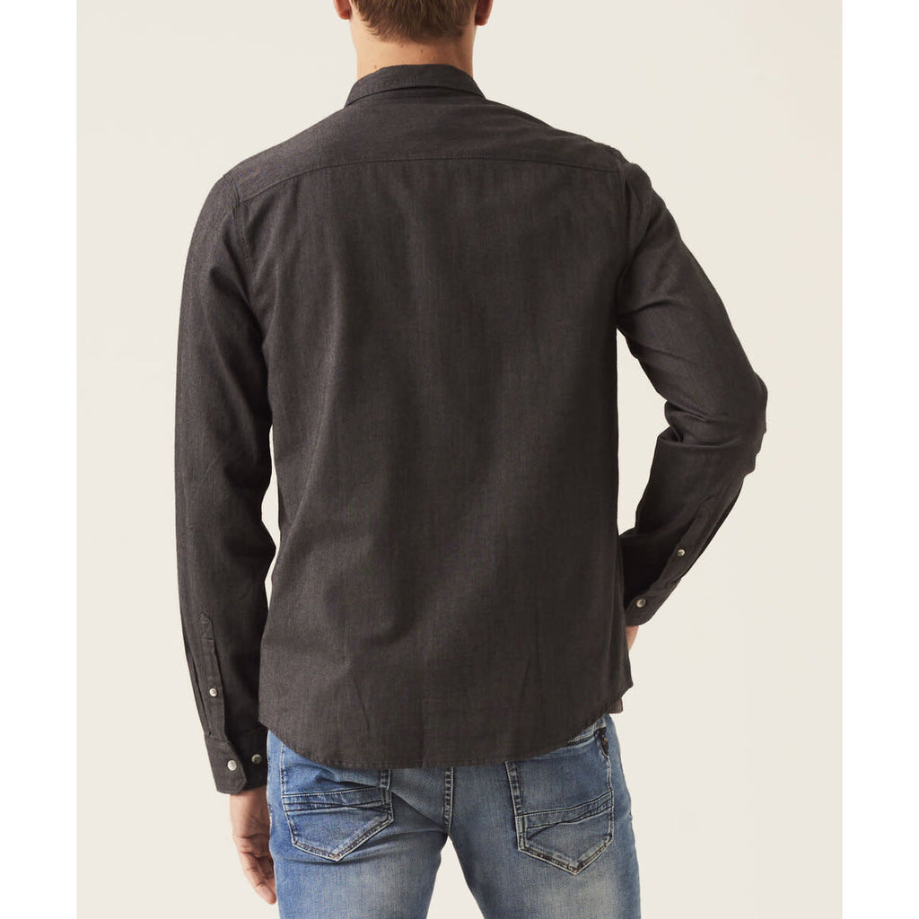Garcia 100% Cotton L/S Shirt Graphite
