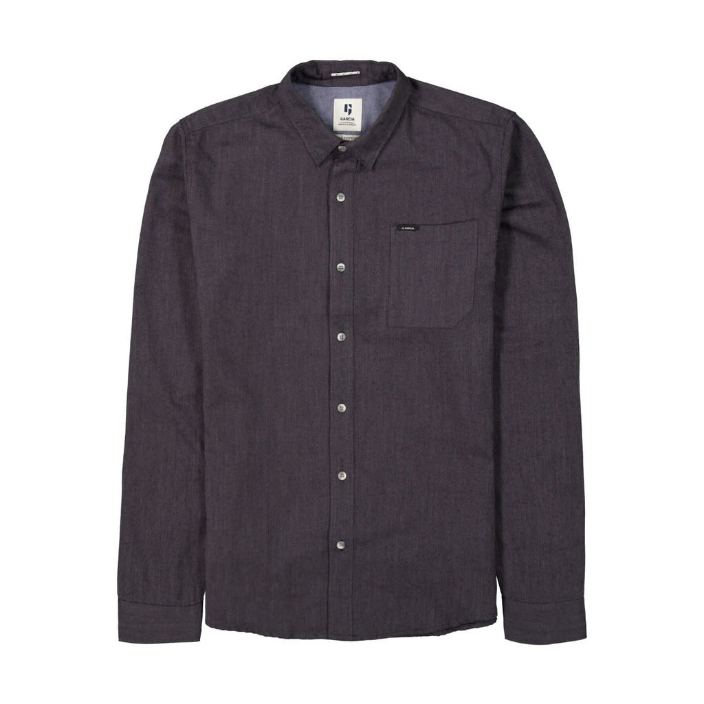 Garcia 100% Cotton L/S Shirt Graphite