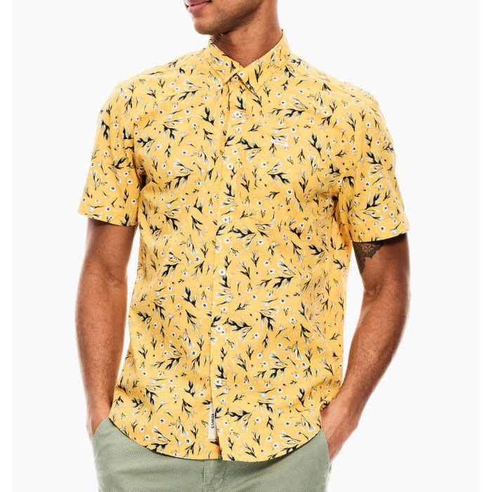 Garcia Sketch Floral S/S Shirt Sunset