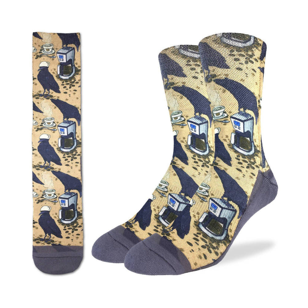 Good Luck Sock Coffee Raven Socks Brown