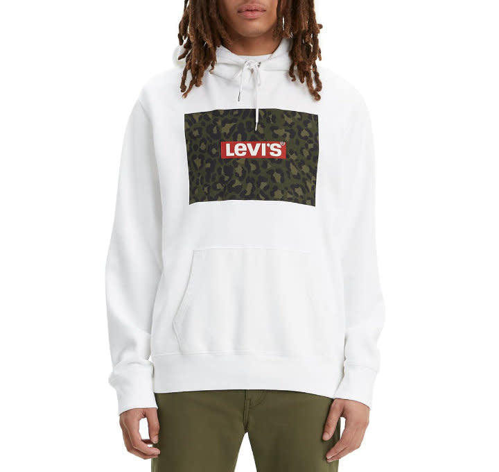 Levis Graphic Hoodie - White - 1 - Tops - Pullover Hoodies