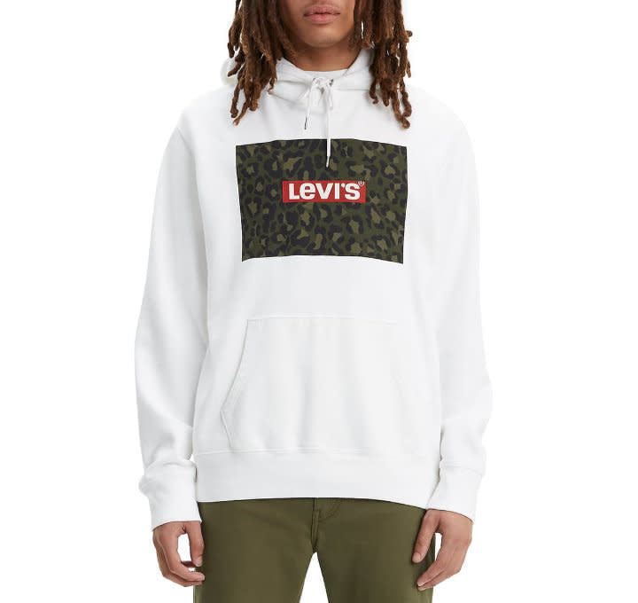'Levis Graphic Hoodie' in 'White' colour