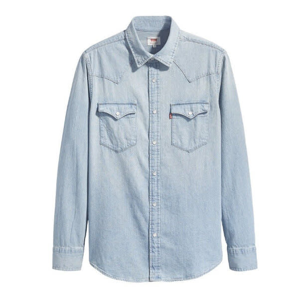 Levis Classic Western Shirt Red Cast Stone