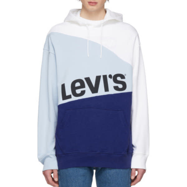 Levis Crooked Colourblock Hoodie Blue