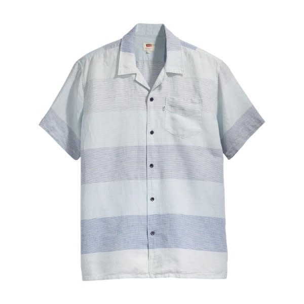 Levis Striped Cubano Shirt Marsh