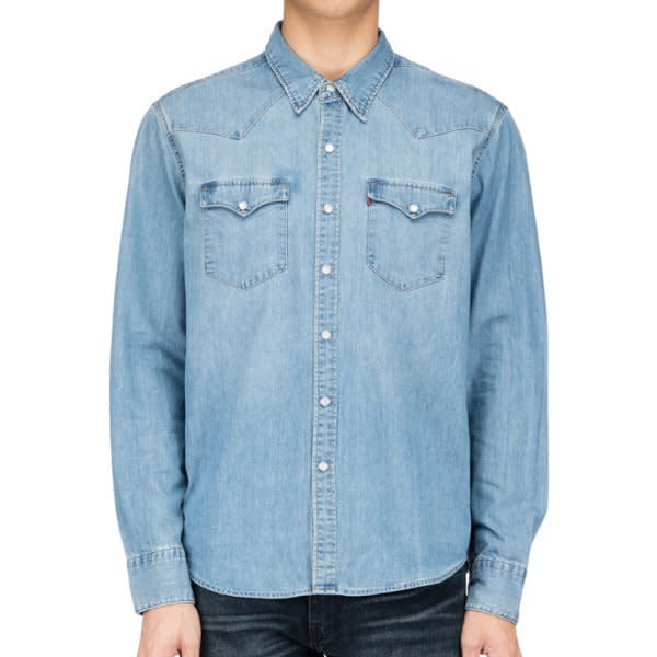 Levis Relaxed Barstow - Cast Stone - 1 - Tops - Shirts (Long Sleeve)