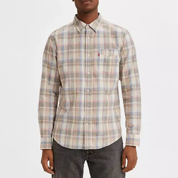 Levis Sunset One Pocket Shirt Deep Depth Plaids