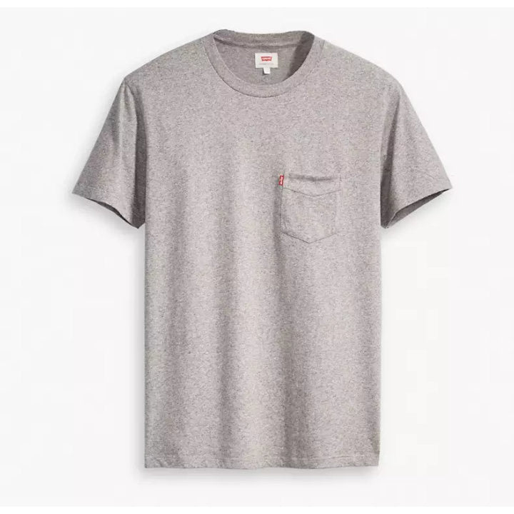 Levis Sunset Pocket Tee Shirt - Medium Grey - 1 - Tops - T-Shirts