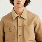 Levis Workwear Stock Trucker Jacket - Ermine Brown - 3 - Tops - Overshirts