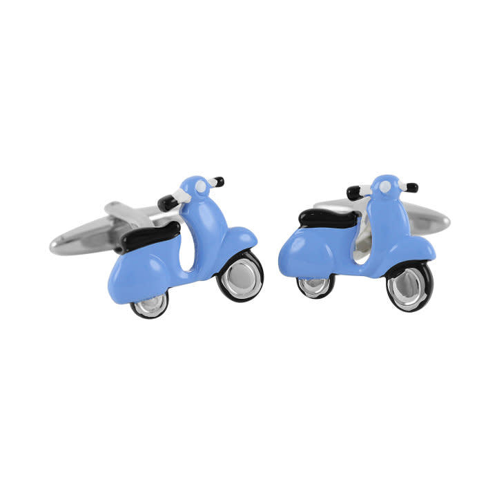 Lindenmann Assorted Cufflinks Blue Vespa