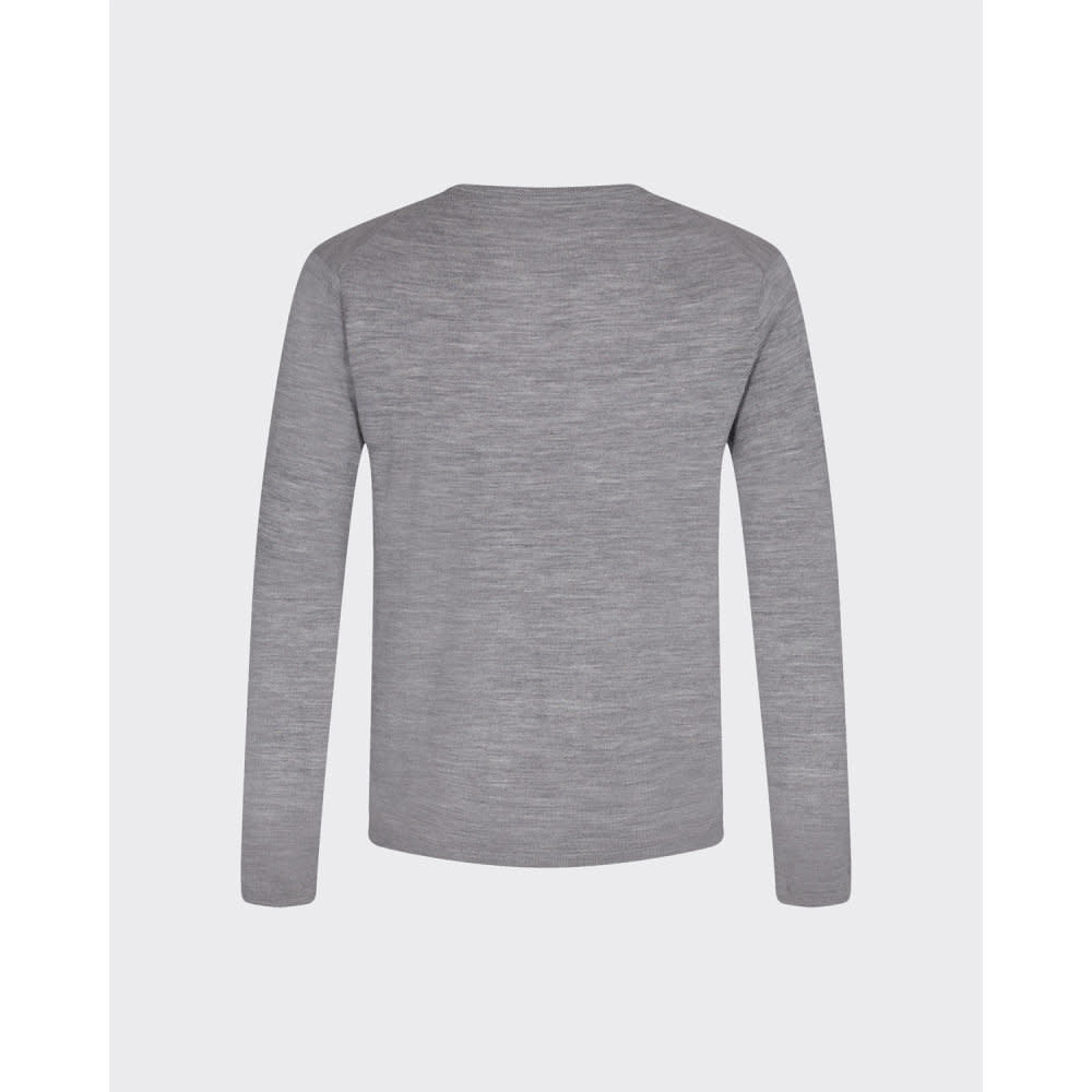 MINIMUM Arvid Wool Jumper - Grey Melange - 4 - Tops - Fleece Sweaters