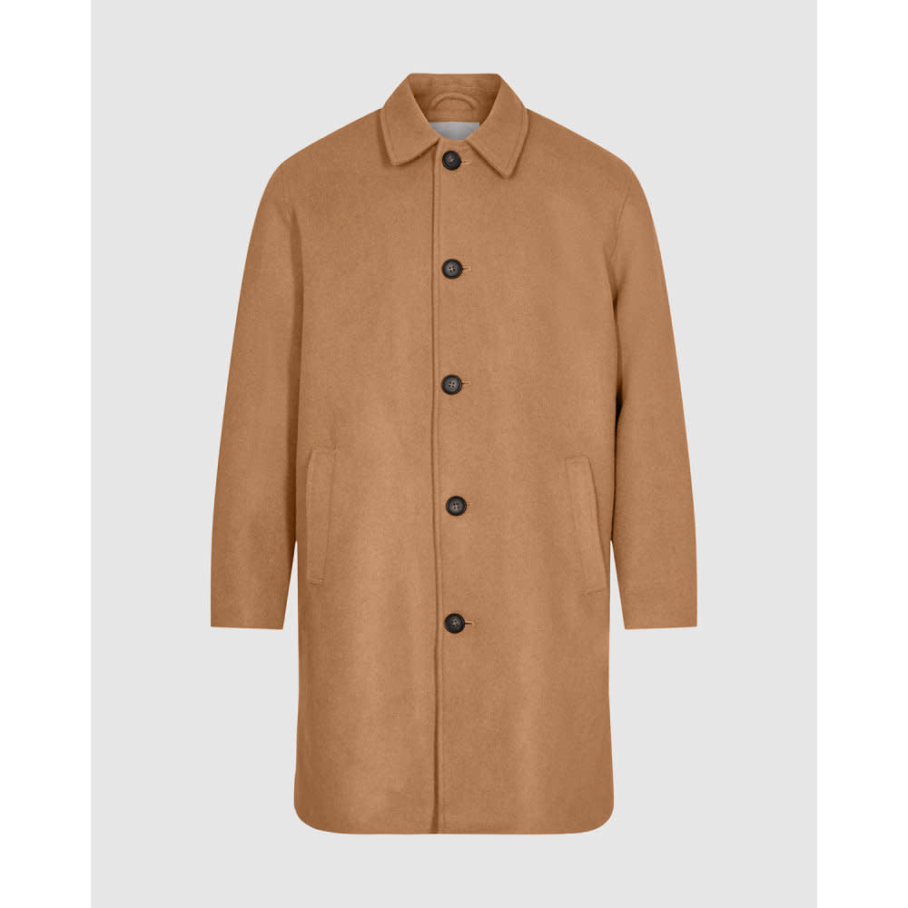 MINIMUM Assans Wool Blend Jacket - Tobacco Brown - 4 - Tops - Coats & Jackets