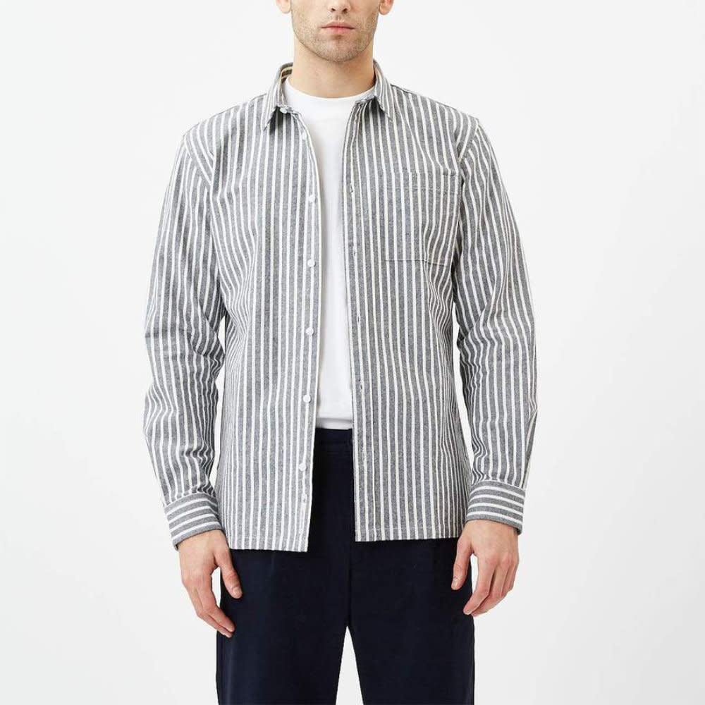 Minimum Henderson L/S Shirt Navy Blazer