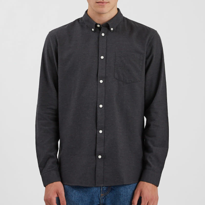 Minimum Jay 3.0 L/S Shirt Carbon Melange