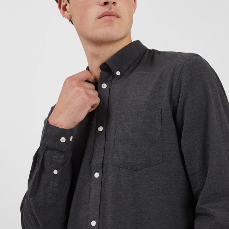Minimum Jay 3.0 L/S Shirt Carbon Melange