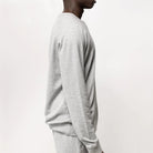 National Standards 250G French Terry L/S Crew Sweater - Melange Grey - 2 - Tops - Fleece Sweaters