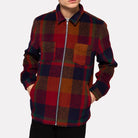 RVLT Fleece Zip Overshirt - Orange - 1 - Tops - Overshirts