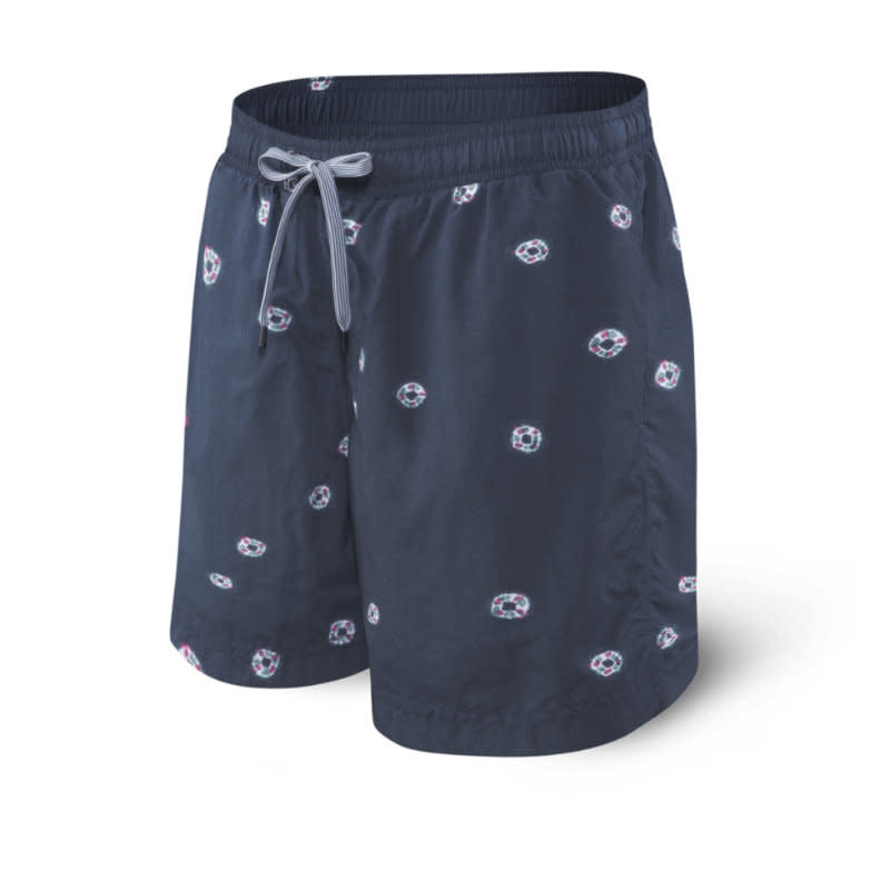Saxx Cannonball 17" Swim Shorts Navy Tye Dye Dot