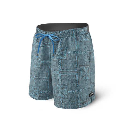 Saxx Cannonball 17" Swim Shorts Blue Rattan