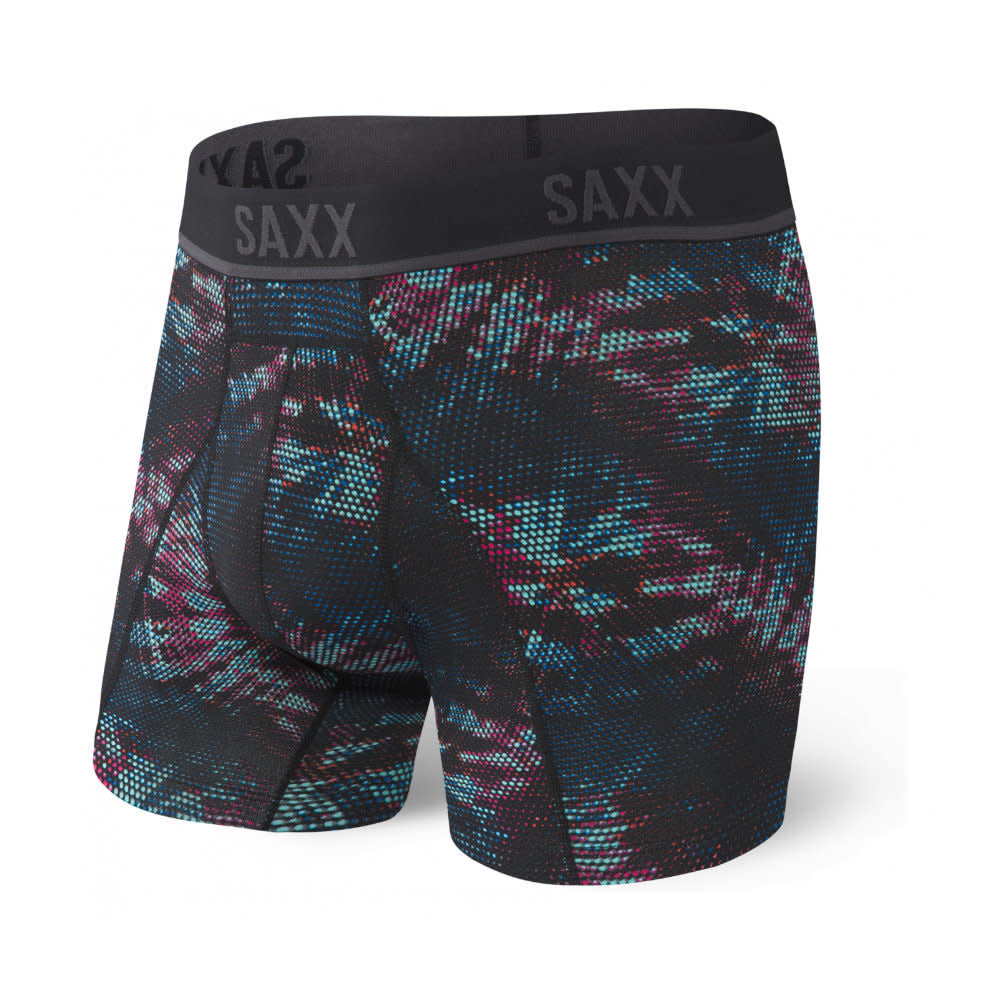 SAXX Kinetic Light Compression Mesh Boxer Brief - Sky Explosion - Blue - 1 - Underwear - Boxer Briefs