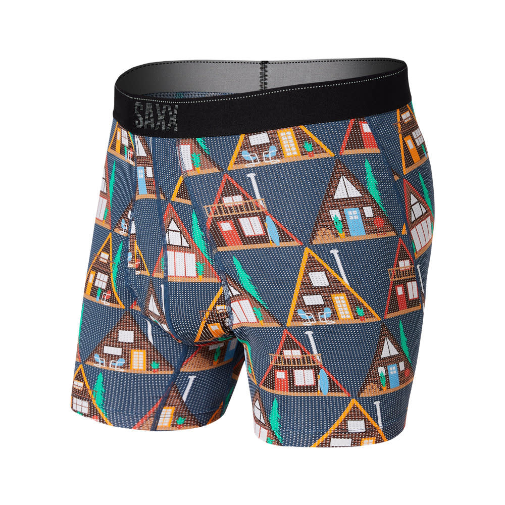 Saxx Quest Boxer Brief - A Ok Frame Dark Denim