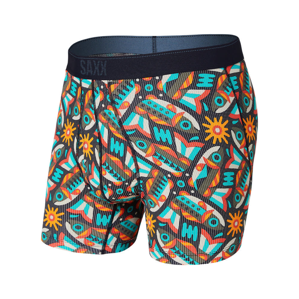 Saxx Quest Boxer Brief - Fish Are Fly Multi
