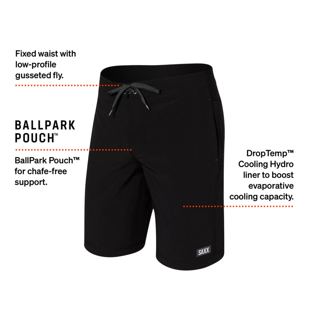 Saxx Betawave 19" Swim Shorts Black