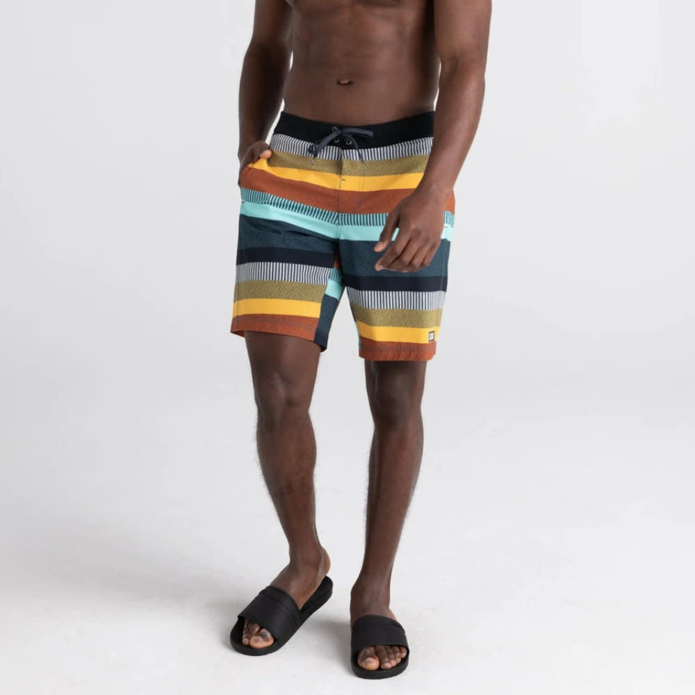 Saxx Betawave 19" Swim Shorts Blanket Stripe