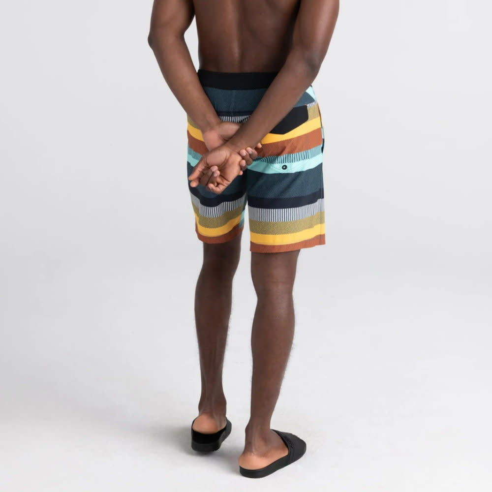 Saxx Betawave 19" Swim Shorts Blanket Stripe