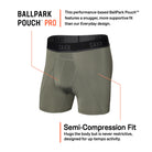 SAXX Kinetic Light Compression Mesh Boxer Brief - Cargo - Grey - 5 - Underwear - Boxer Briefs