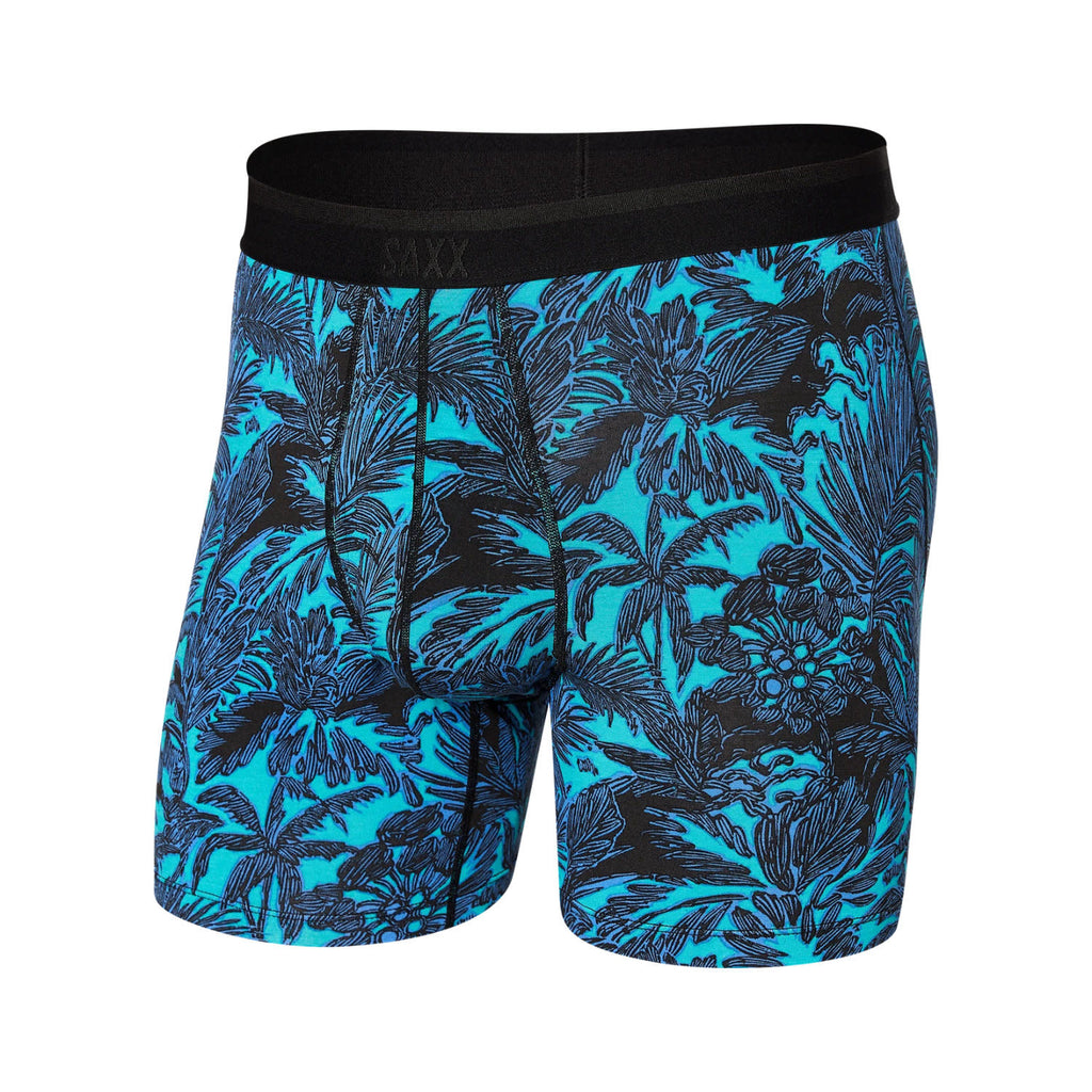 Saxx Platinum Boxer Brief - Lush Tropics Racer Blue