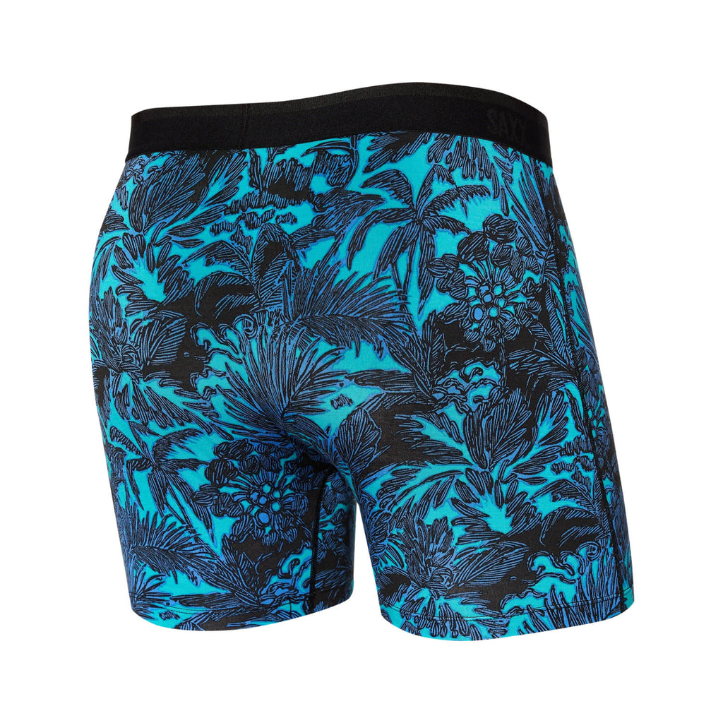 Saxx Platinum Boxer Brief - Lush Tropics Racer Blue