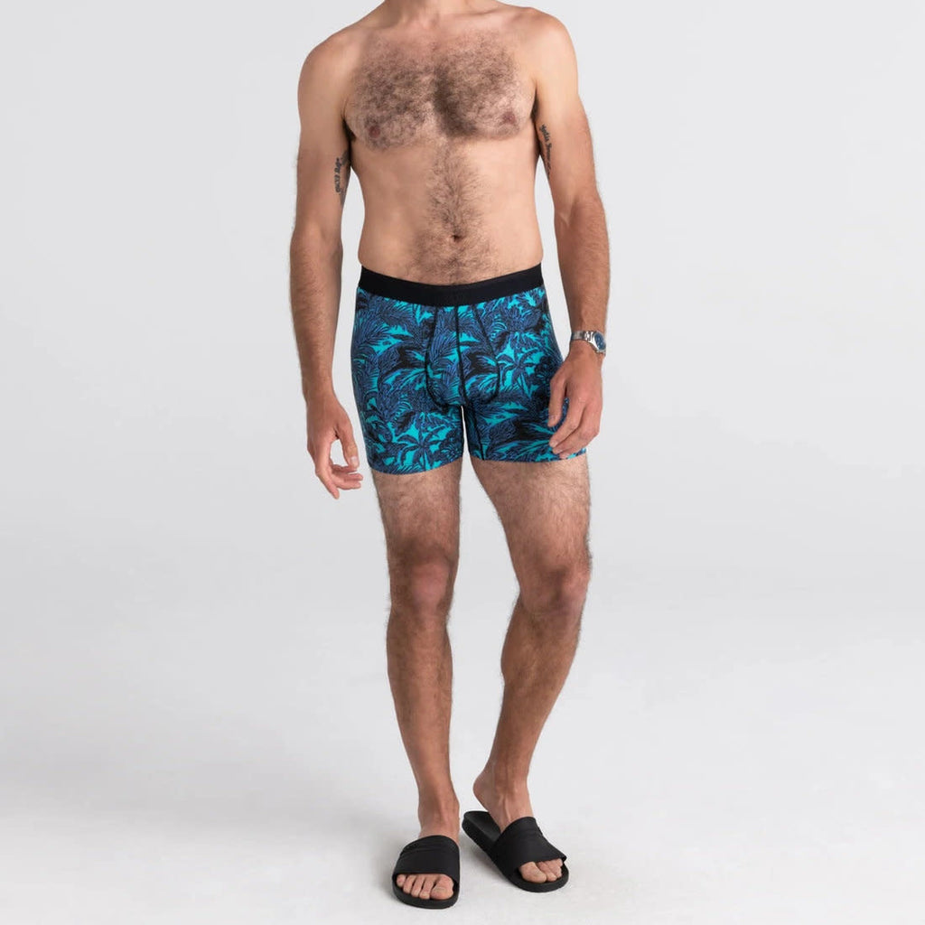 Saxx Platinum Boxer Brief - Lush Tropics Racer Blue