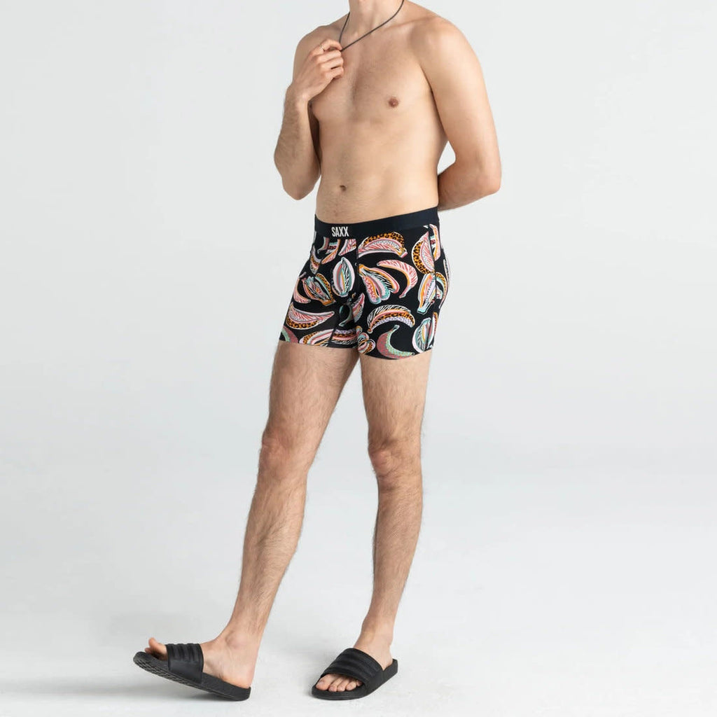 Saxx Vibe Boxer Brief - Gone Bananas Black
