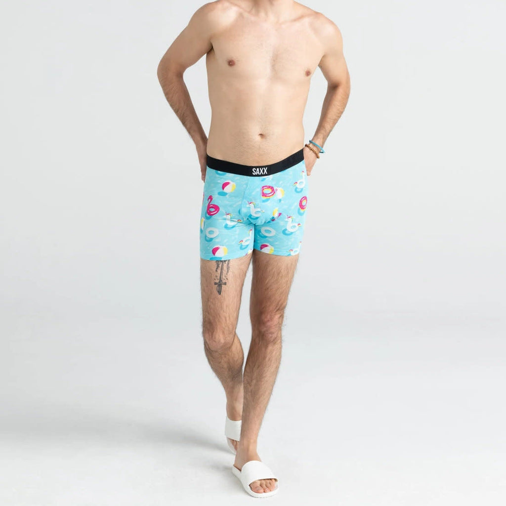 Saxx Vibe Boxer Brief - Pool Party Blue